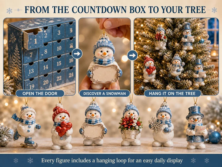 24 day christmas countdown advent calendar snowman christmas series landing 07