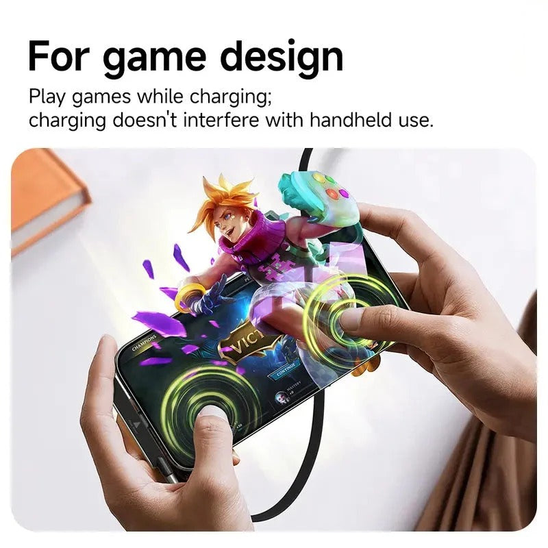 240w supercharge durable 2 in 1 detachable usb c power cable charger zinc alloy silicone type c cable 360 rotating invisible stand single head adapter for smartphones ideal for gaming car use landing 07