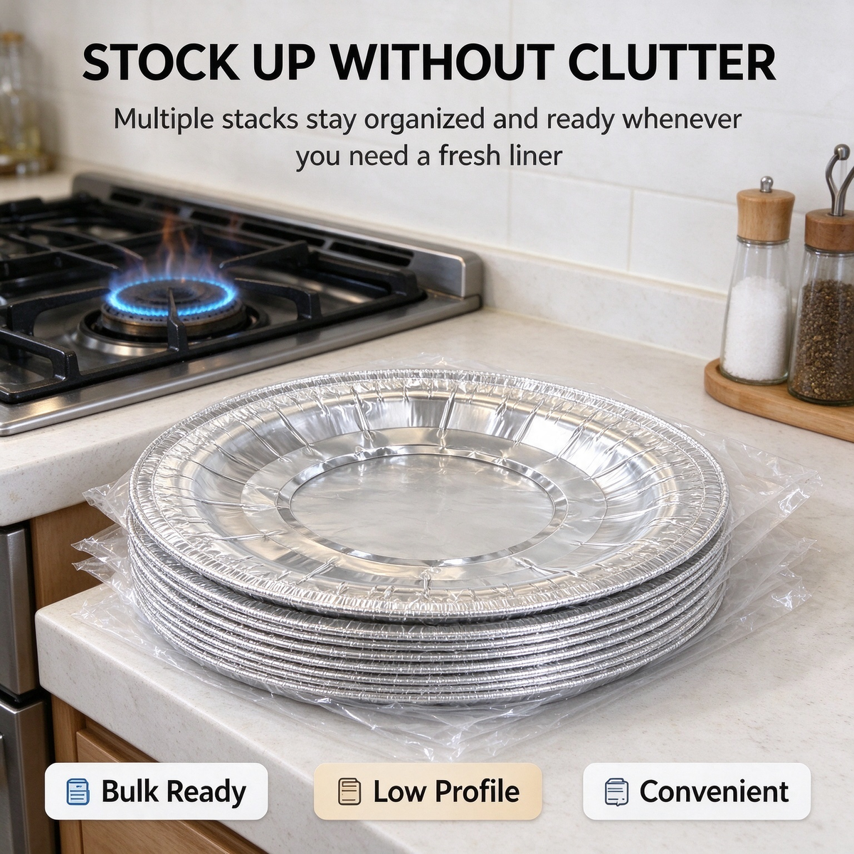 disposable stove burner protector 10pcs aluminum foil stove burner protector landing 08