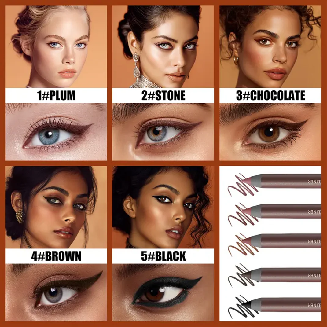 24hr waterproof eyeliner pencil smudge proof long lasting smooth cream liner landing 05