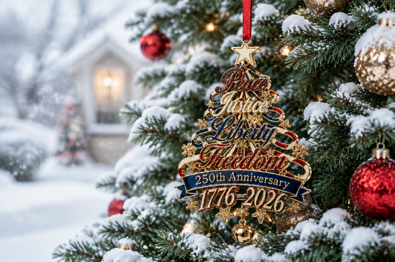 250th anniversary patriotic christmas tree ornament landing 05