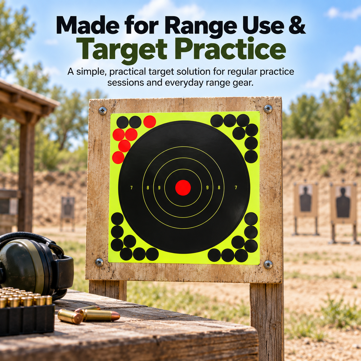 8 peel and stick shooting targets 50 pack bullseye stickers 2 landing 03
