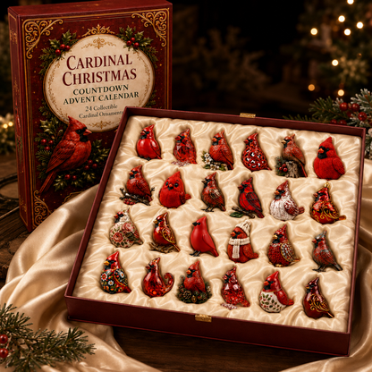 🔥Last 50pcs✨⏰ Limited anniversary edition✨cardinal Christmas 24-Day Countdown Calendar