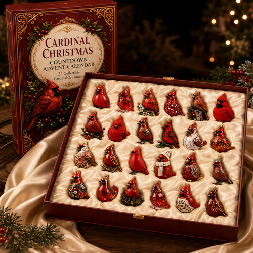 🔥Last 50pcs✨⏰ Limited anniversary edition✨cardinal Christmas 24-Day Countdown Calendar