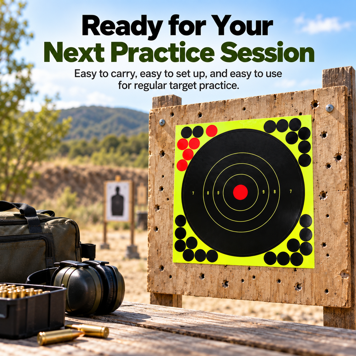 8 peel and stick shooting targets 50 pack bullseye stickers 2 landing 01