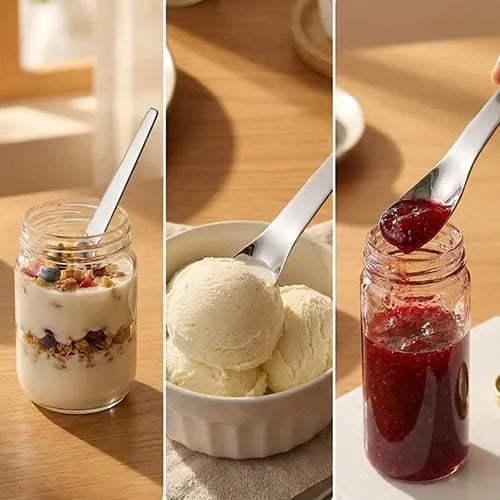 Stainless Steel Long Handle Dessert Spoon