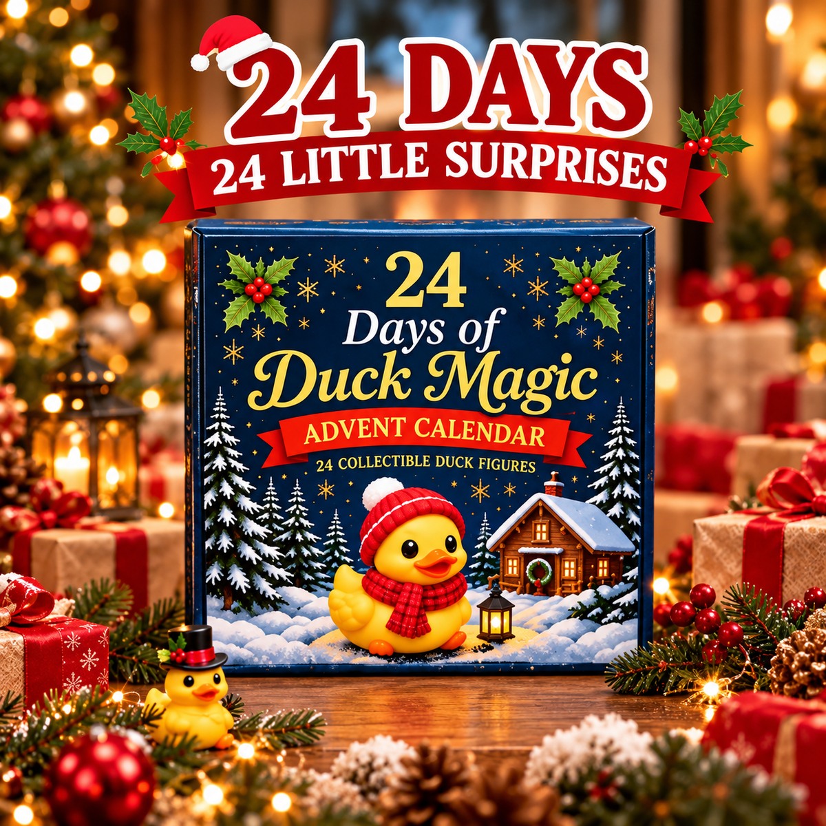 🦆24-Day Duck Magic Christmas Advent Calendar