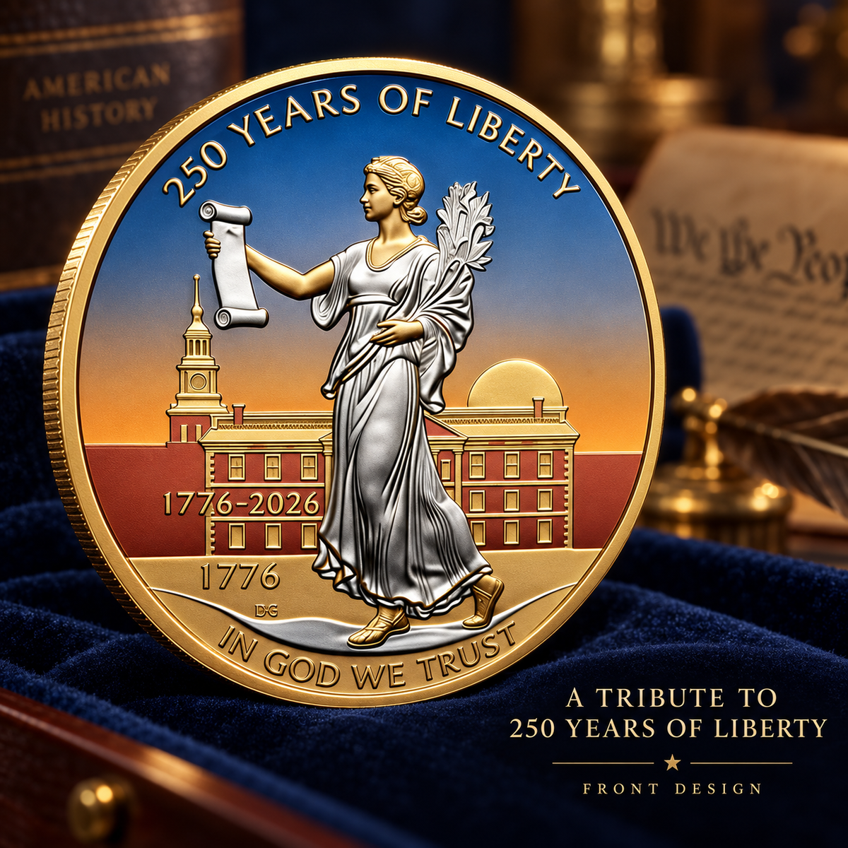 🎉🇺🇸 Limited Edition! 🔥 1776–2026: 250 Years of Liberty Commemorative Coin
