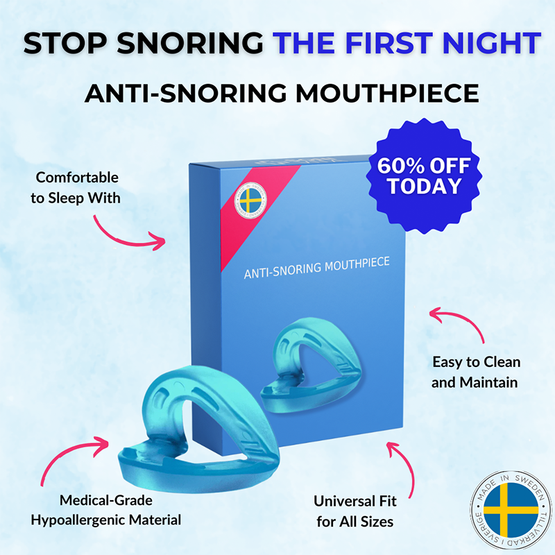 Universal Anti-Snoring Mouthpiece - Adjustable Comfort Fit for Better Sleep 😴