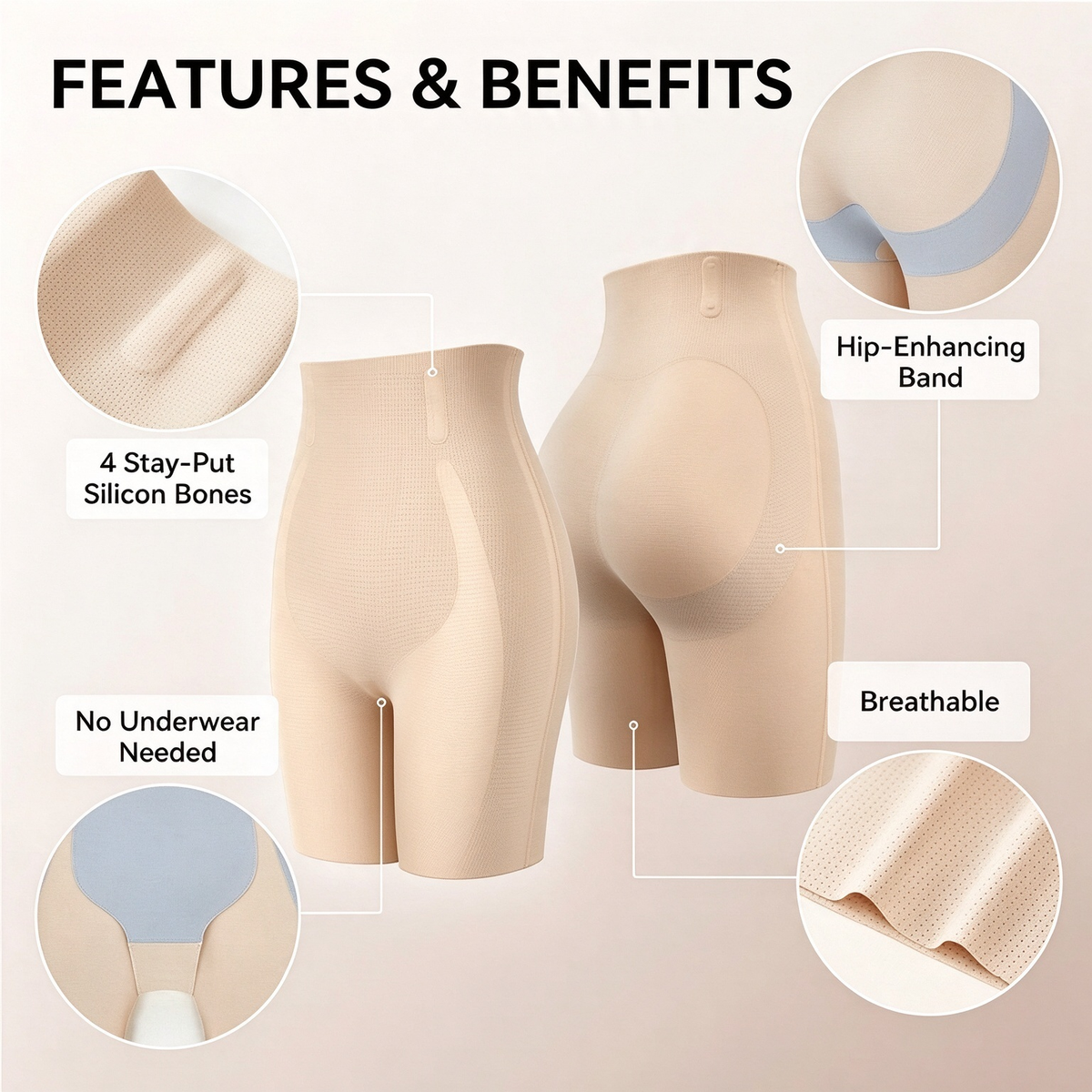women high waisted seamless shapewear shorts tummy control butt lift landing 06