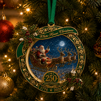 ✨250th Anniversary Edition Santa's Sleigh Scene Ornament
