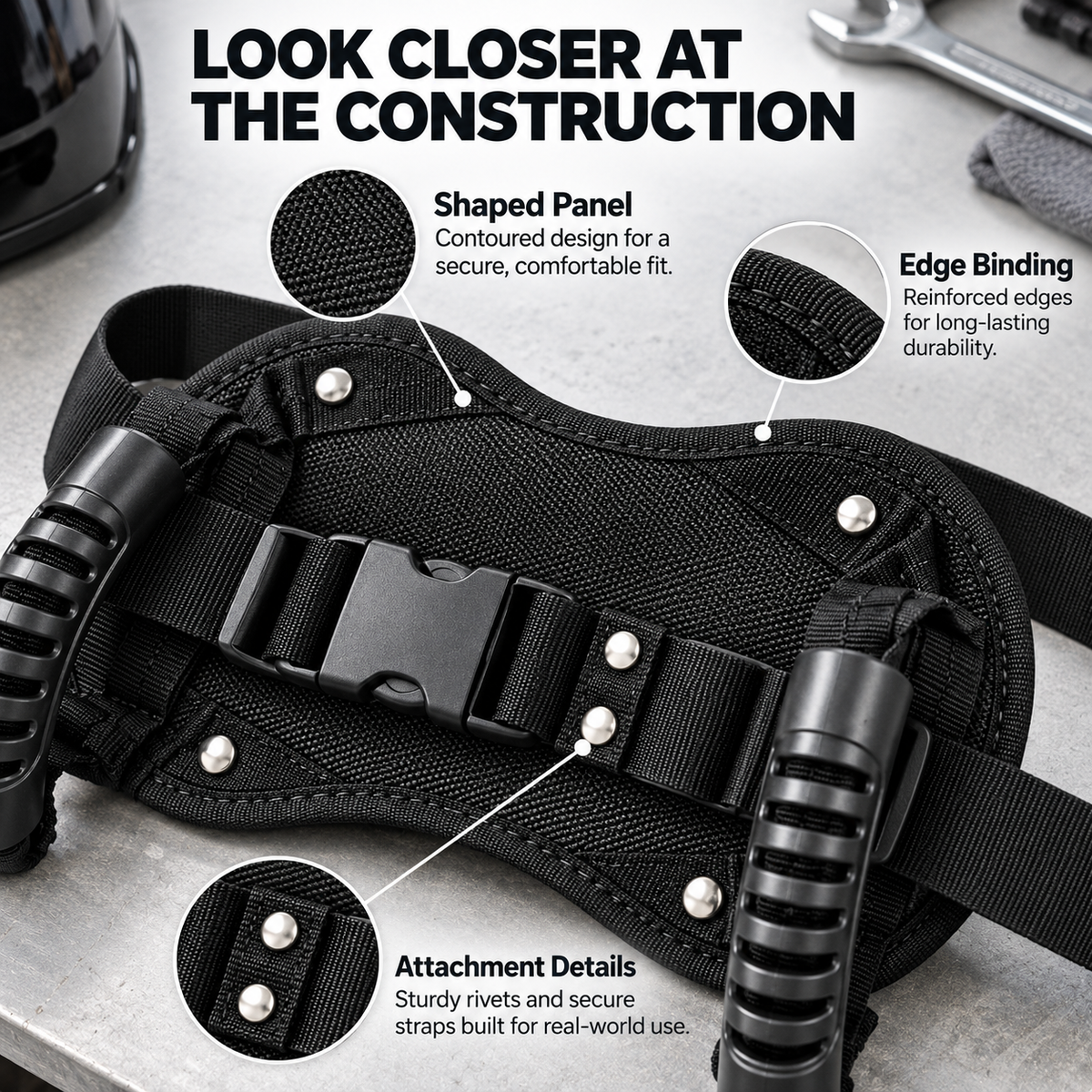 🏍️🤝 Ride Together – Motorcycle Passenger Grab Belt