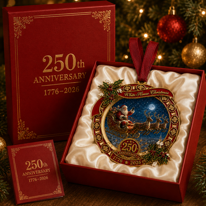 ✨250th Anniversary Edition Santa's Sleigh Scene Ornament