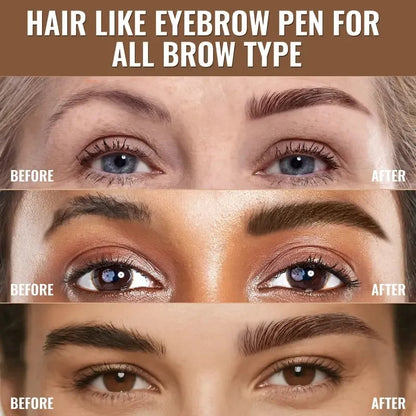✏️Original 4D Brush Tip Waterproof 2-in-1 Dual-Ended Eyebrow Pen