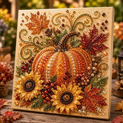 🍂💎 Autumn Decoration DIY Kit – Relaxing DIY Craft to Create Sparkling Fall Artwork 🖌️