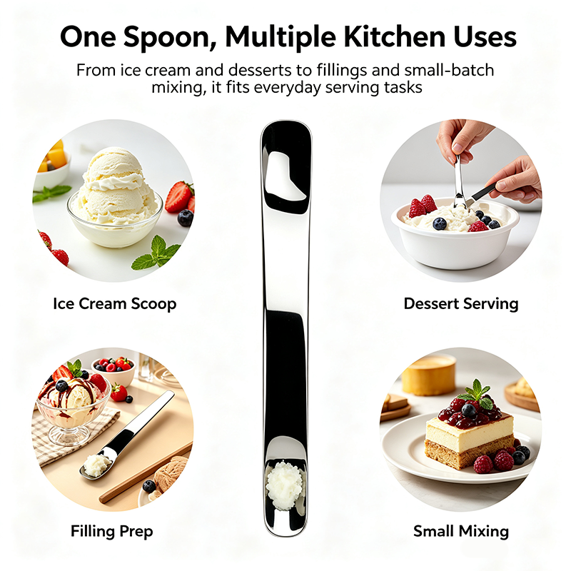 316l stainless steel dessert spade spoon mirror polished thick multi purpose spoon landing 06