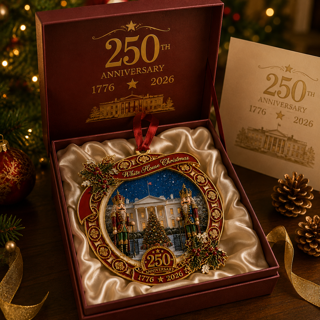 🔥"The Nutcracker" 250th Anniversary Ornament—Guarding the White House