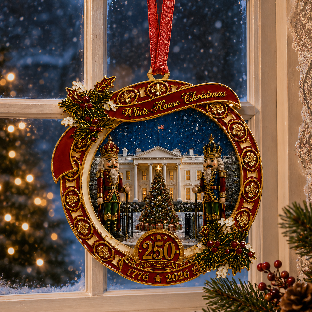 🔥"The Nutcracker" 250th Anniversary Ornament—Guarding the White House