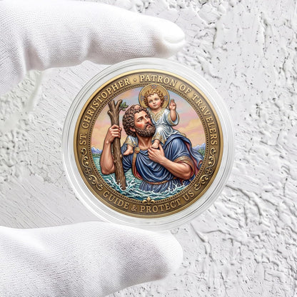 Saint Christopher Protection Challenge Coin