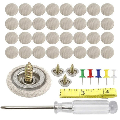 Car Roof Headliner Repair Clips – Fabric-Covered Retainer Buttons for Sagging Auto Ceiling Liner