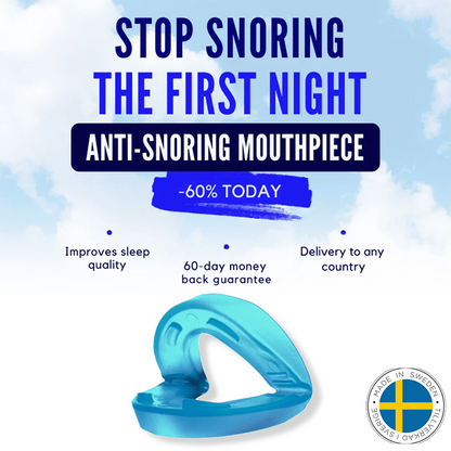 Universal Anti-Snoring Mouthpiece - Adjustable Comfort Fit for Better Sleep 😴