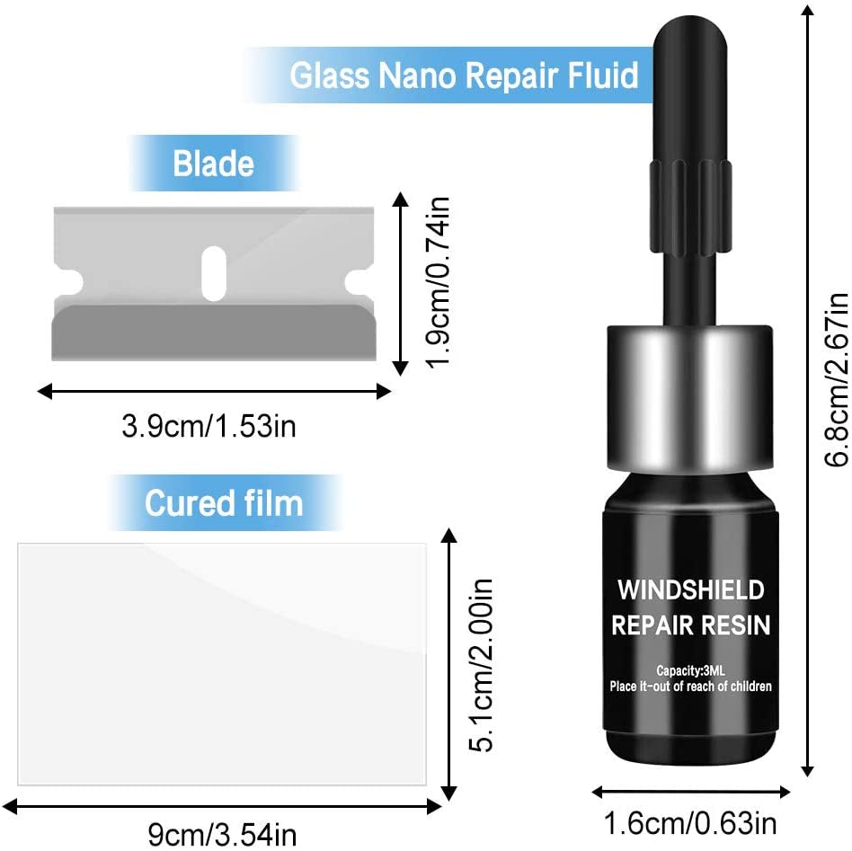 🏭Direct from glass factory, Buy 3 Get 2 Free！💦One drop fixes all glass cracks！🚗Glass Crack Repair Agent