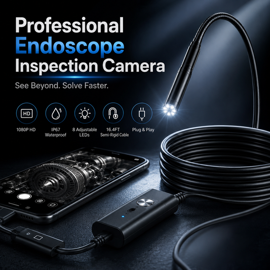 Limited -Time 50% OFF HD Endoscope Inspection Camera | 2M 5M 10M Waterproof Probe