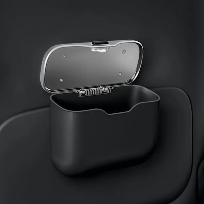 🔥Multifunctional Car Trash Can (Push-to-Open Lid) – Hanging Bin for Dry & Wet Waste (Waterproof & Drop-Resistant)💎