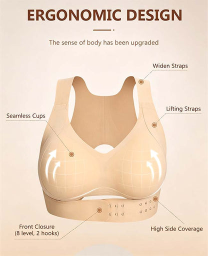 Women's Wireless Bra,Soft Breathable Non-removable Moulded Cups🤍