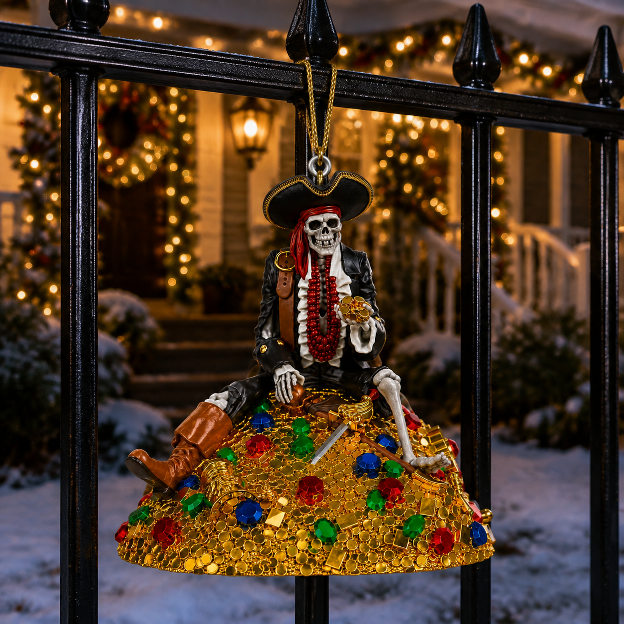 ✨Halloween Pirate Skull Hanging Decoration