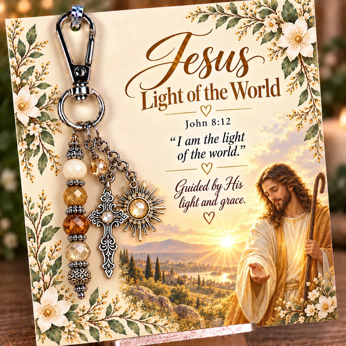 ✝️ Carry Your Faith With You - Christian Scripture & Prayer Keepsake Keychain