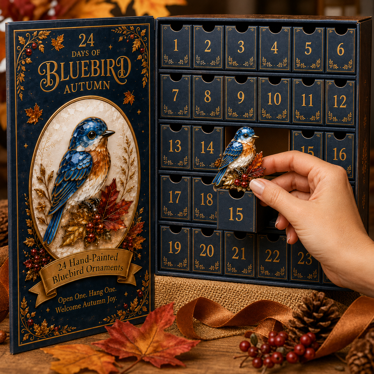 🔥Last 60 pcs✨⏰Last day 50% off🔥✨24-Day Advent Calendar - Bluebird