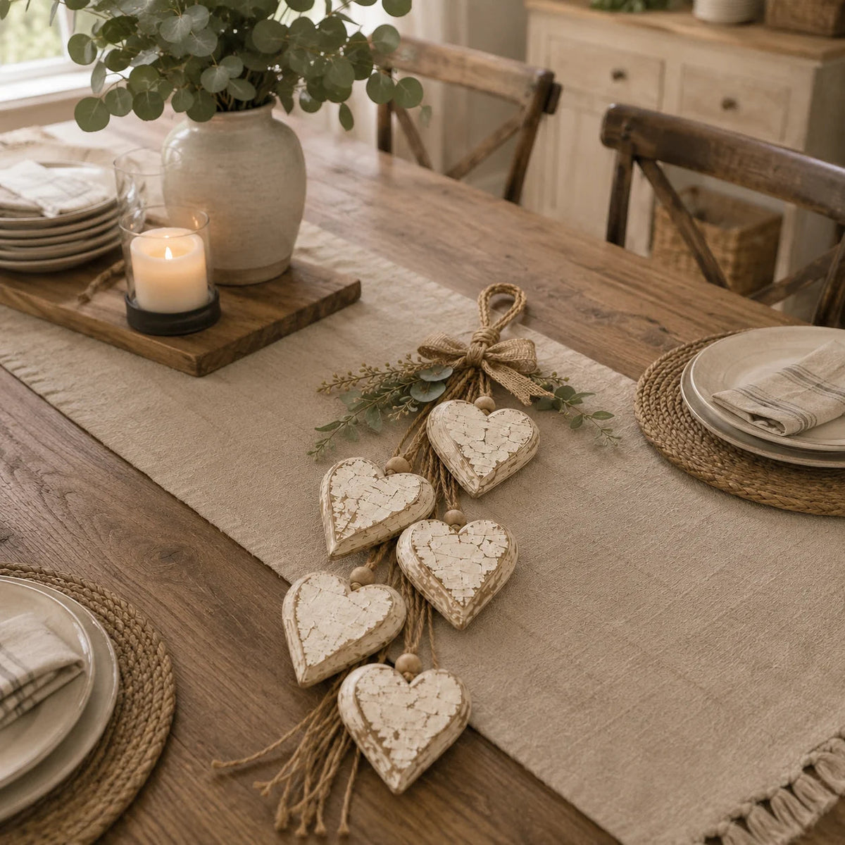 🤎 Hanging Heart Wall Decor