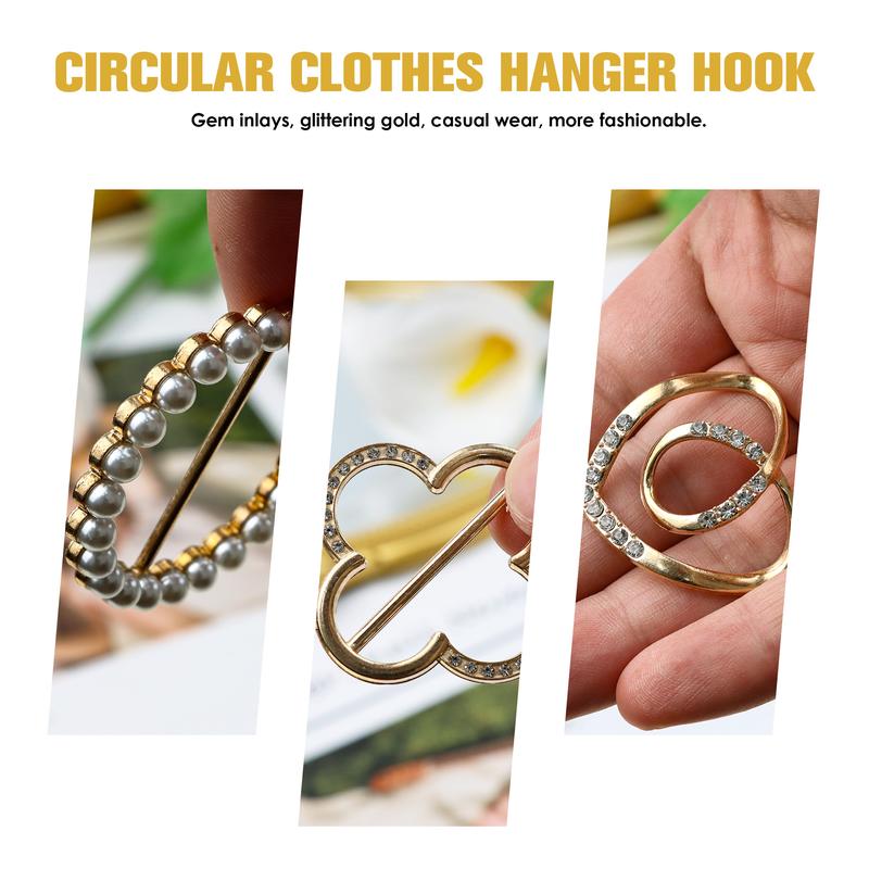 👗4 Counts Women's Fashion Metal Shirt Clips