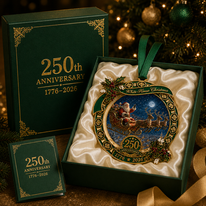 ✨250th Anniversary Edition Santa's Sleigh Scene Ornament