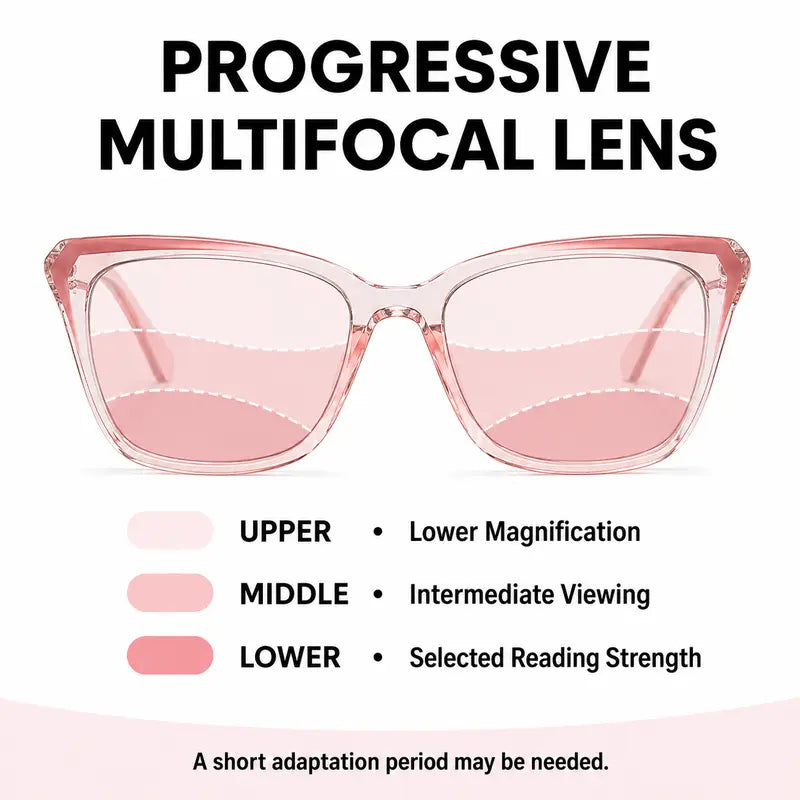 progressive photochromic readers for women pink square multifocal reading glasses landing 06