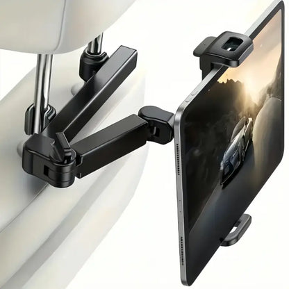 🚗🎁3-in-1 Adjustable Telescopic Arm Car Tablet Mount – Universal Tablet/iPad Holder, Easy-to-Install Hands-Free Mount💎
