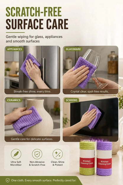 🧽 Reusable Tear-Off Cleaning Cloth Roll – Tear, Wipe, Wash & Reuse