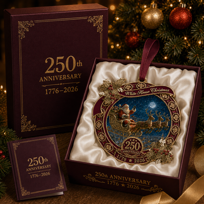 ✨250th Anniversary Edition Santa's Sleigh Scene Ornament