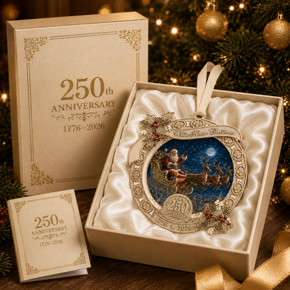 ✨250th Anniversary Edition Santa's Sleigh Scene Ornament