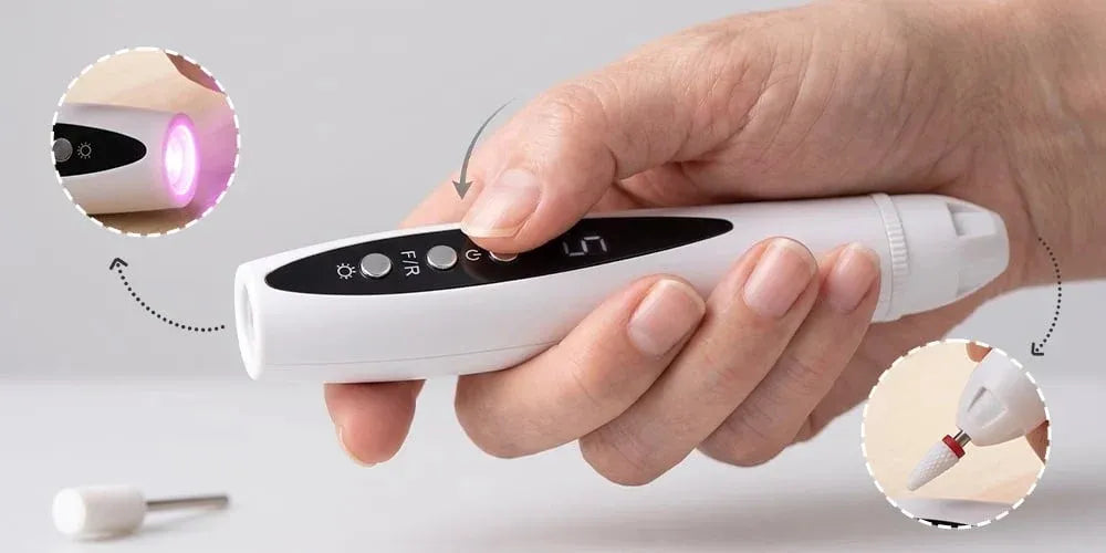🛒Clearance💅 Professional Ultra-SafeLED Electric Nail Grinder