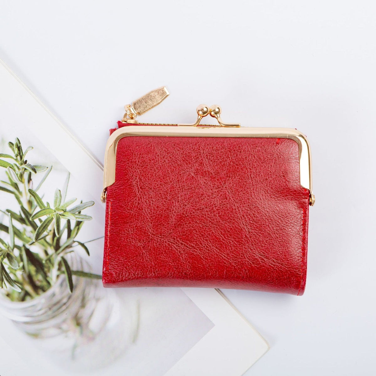 Women's Fashionable Solid Color Kiss Lock Wallet, Casual Versatile Coin Purse for Daily Used, Trendy All-match & Exquisite Wallet for Birthday Gift，Suitable for Thanksgiving, Christmas, and men's gift giving