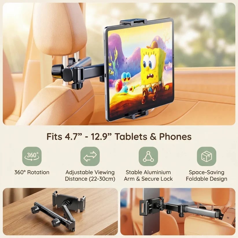 car headrest tablet holder for kids landing 02