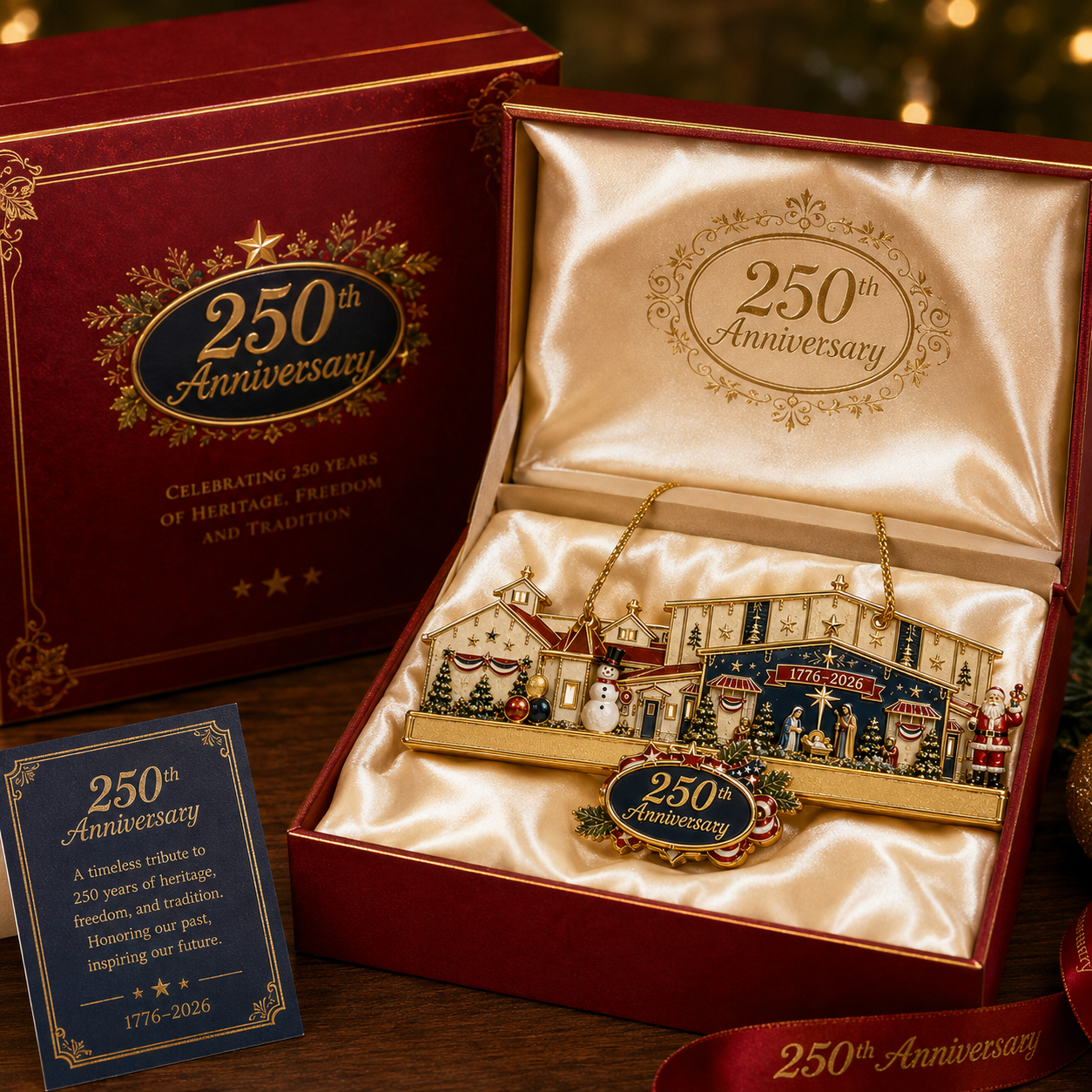 ✨250th Anniversary Christmas Village Ornament