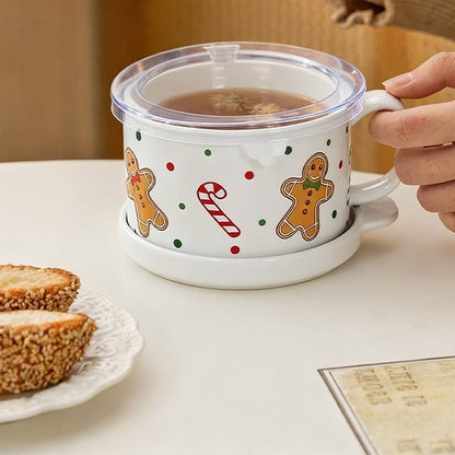 Christmas Sale – 25 oz Mug Meal Cup with Lid