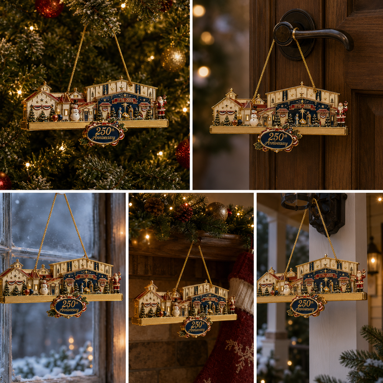 ✨250th Anniversary Christmas Village Ornament