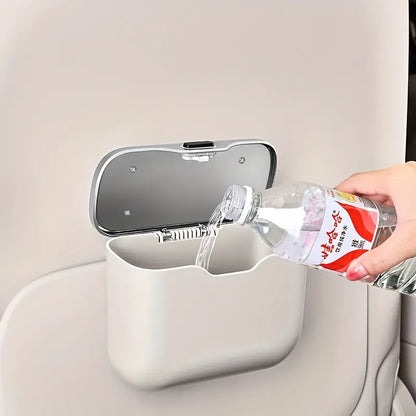 🔥Multifunctional Car Trash Can (Push-to-Open Lid) – Hanging Bin for Dry & Wet Waste (Waterproof & Drop-Resistant)💎