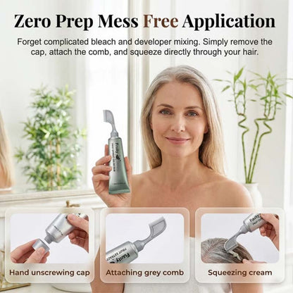 Botanical Fruit Essence Hair Dye Cream Nourishing Gray Coverage