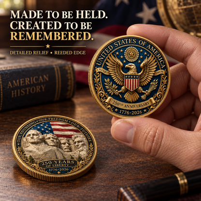 🎉🇺🇸 Limited Edition! 1776–2026 250 Years of Liberty Commemorative Coin