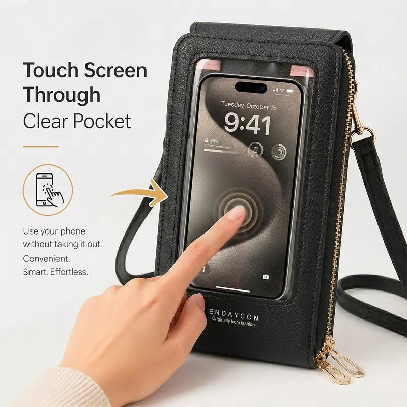 touchscreen sensitive phone bag with multiple colors use phone without taking it out landing 05